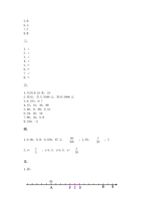 北师大版小升初数学模拟试卷及一套参考答案.docx
