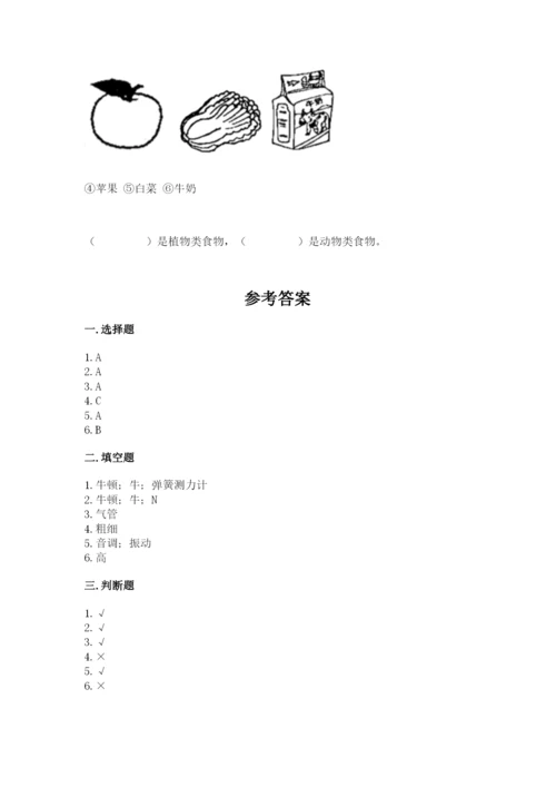 教科版四年级上册科学期末测试卷（各地真题）.docx