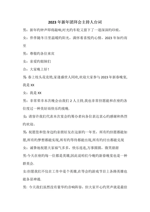 新年家庭联欢会策划方案及主持人串词.docx