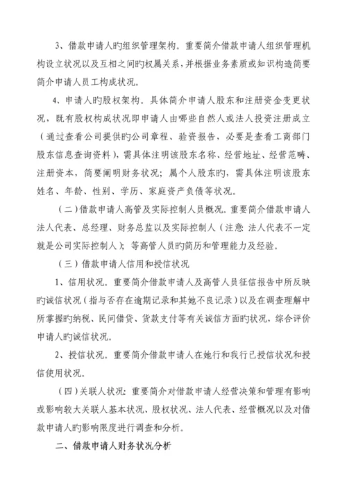 公司具体申请万元专项项目贷款的调查汇总报告.docx