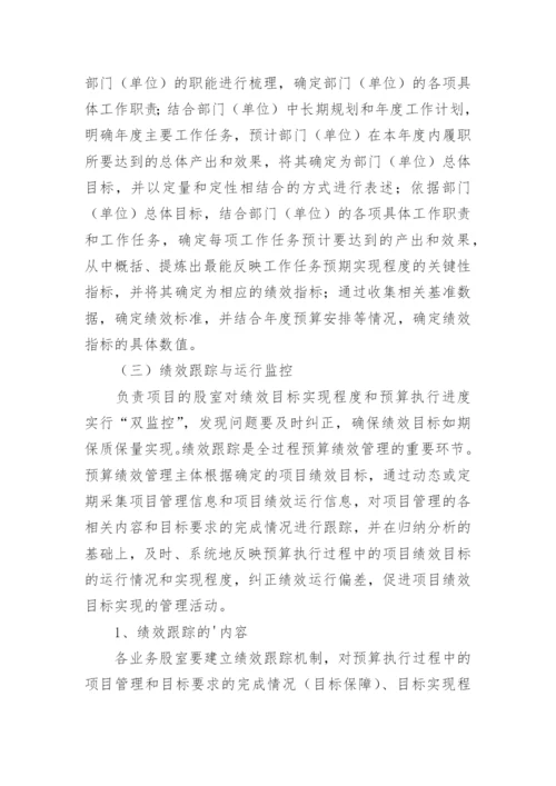 预算绩效管理实施方案.docx