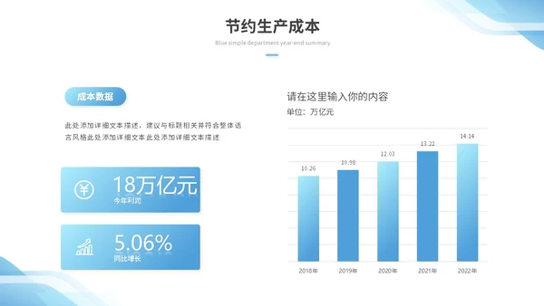 蓝色简约形状部门年终总结工作总结工作汇报述职报告ppt模板工作总结年终总结