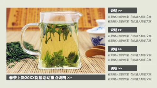 茶业店春茶产品介绍宣传手册通用PPT模板