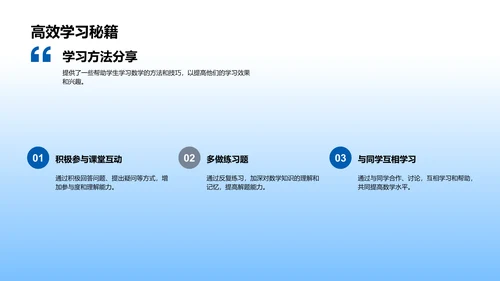 二年级数学学习PPT模板