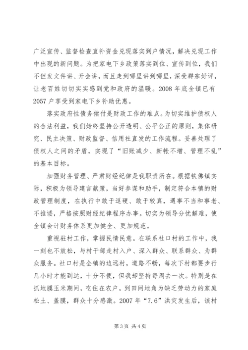 乡镇财政的个人工作总结.docx