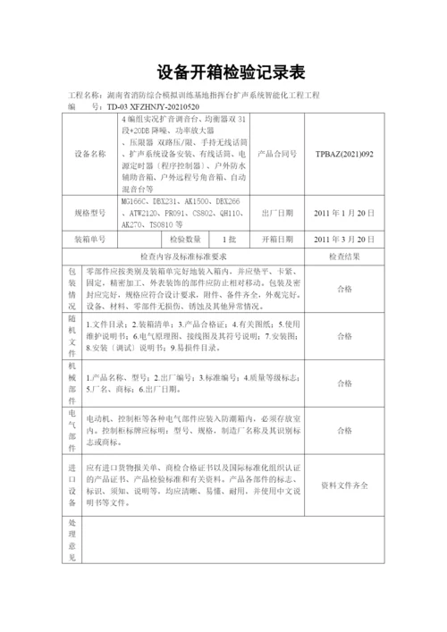 设备开箱检验记录表(湘潭).docx