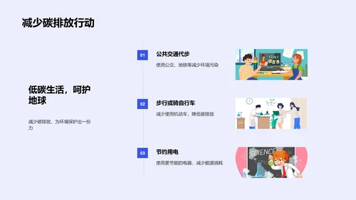 环保行动与可持续教育PPT模板