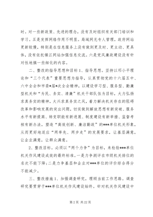 机关作风建设年度整改工作计划 (2).docx