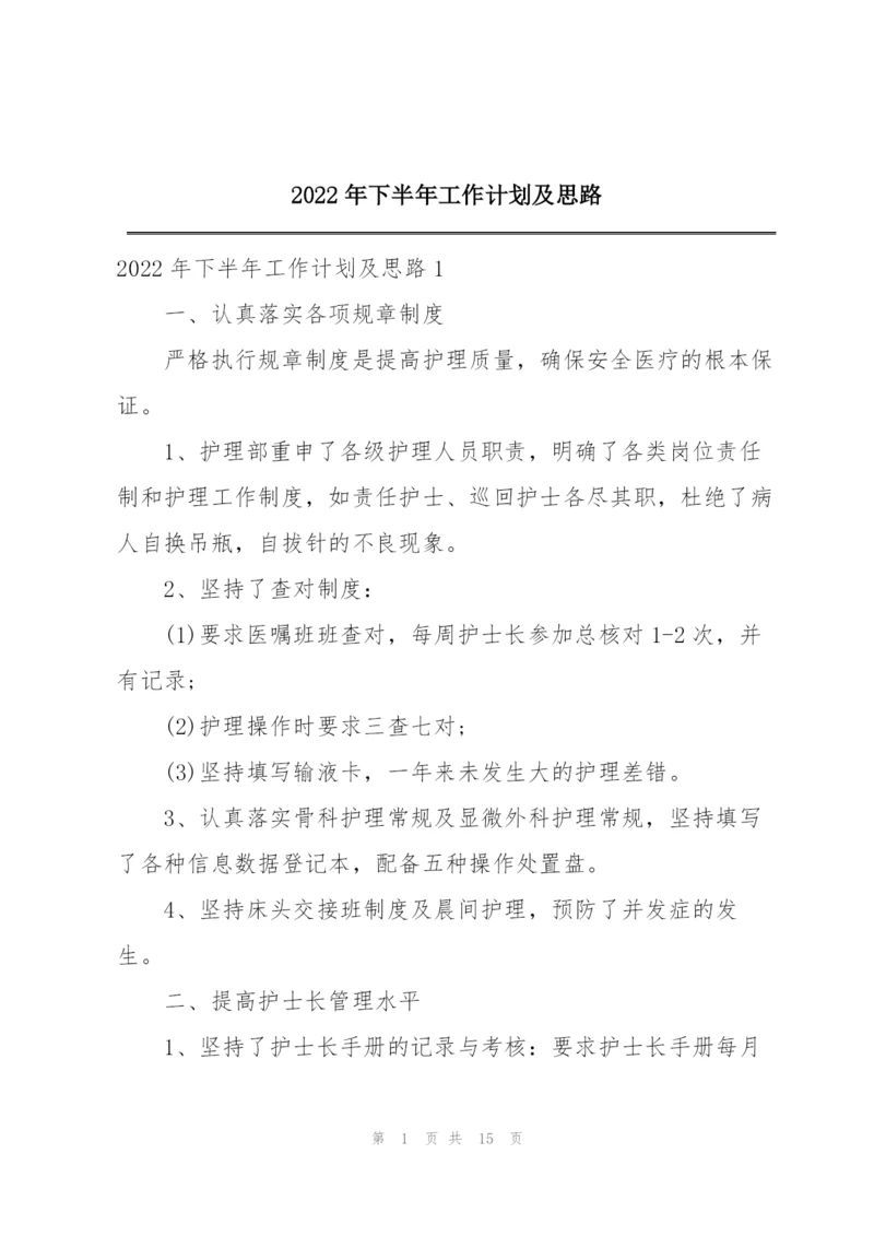 2022年下半年工作计划及思路.docx