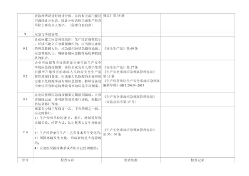 涉氯、涉氨及煤气站的企业专业检查表.docx