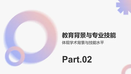 粉色简约风大学生能力简历PPT模板