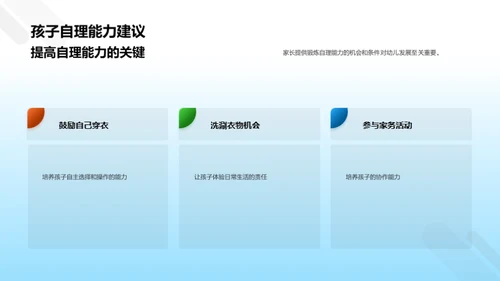 启迪未来：幼儿自理能力培养