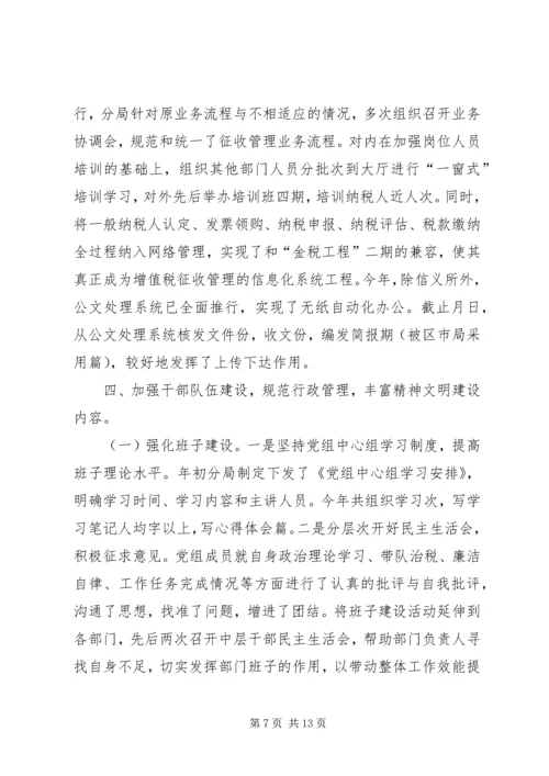 税务局某某某某年工作总结和年工作计划 (2).docx