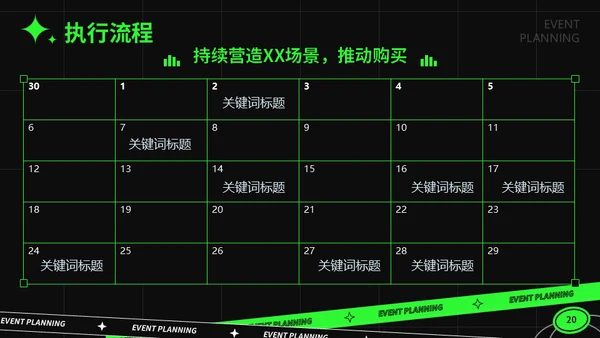 绿色潮流活动策划通用PPT模板