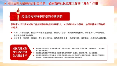 发挥社区党建的四个引领作用党课ppt课件
