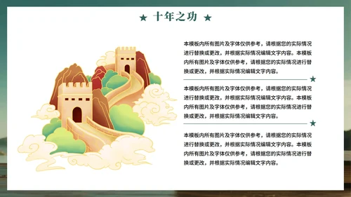 绿色清新实景风中央八项规定学习教育党课PPT模板