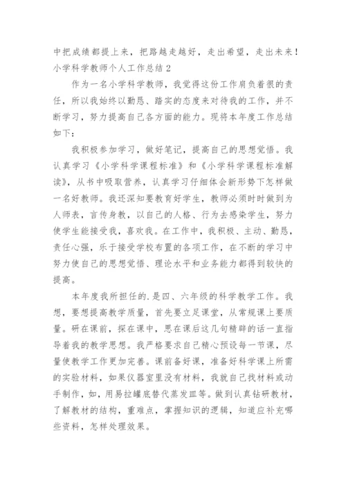 小学科学教师个人工作总结.docx