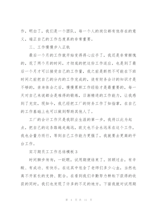 实习期员工工作总结模板5篇.docx