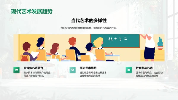 艺术鉴赏教学PPT模板