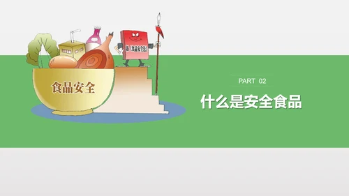 食品安全营养学饮食科普PPT模板