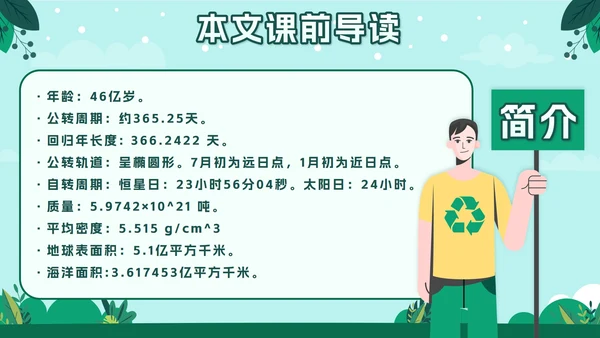 人教版六年级上册只有一个地球语文教学课件PPT模板