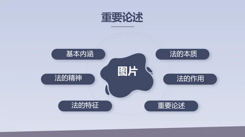 蓝色大气法治文化建设年年终总结动态PPT