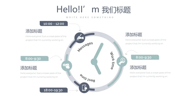 蓝色医疗医学大脑研究动态PPT模板