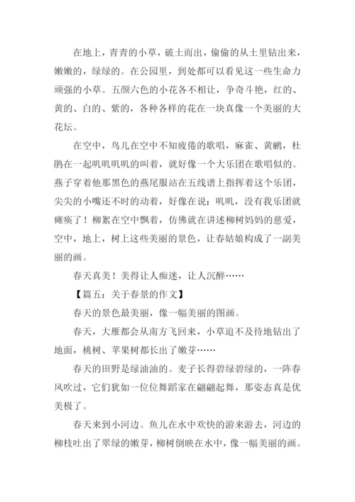 关于春景的作文.docx