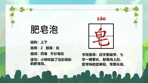 清新手绘部编版小学语文三年级下册肥皂泡PPT课件三年级语文下册课件