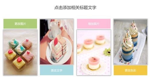 餐饮美食甜点咖啡下午茶动态PPT模板