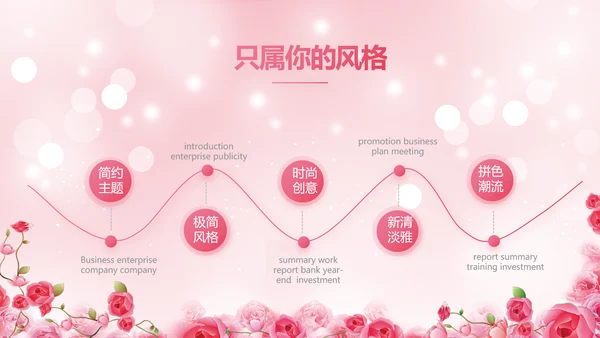 粉色水彩风常见妇科病知识宣传PPT动态模板