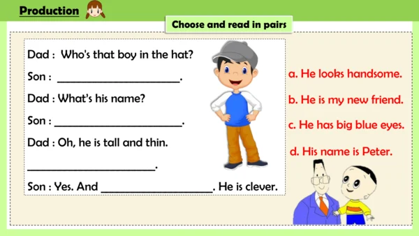 Unit 2 She looks cute .Lesson 7-8课件(共23张PPT)