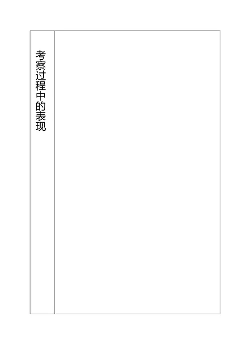 《入党积极分子培训考察登记表》填写模板（定稿）