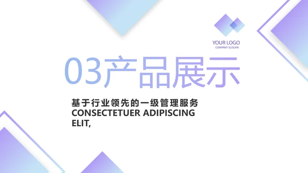 简约时尚大气公司产品介绍宣传PPT