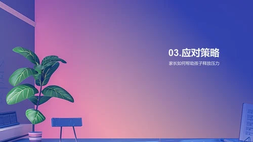 高中生压力应对PPT模板