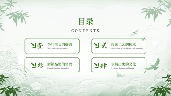 彩色简约风目录页PPT版式合集
