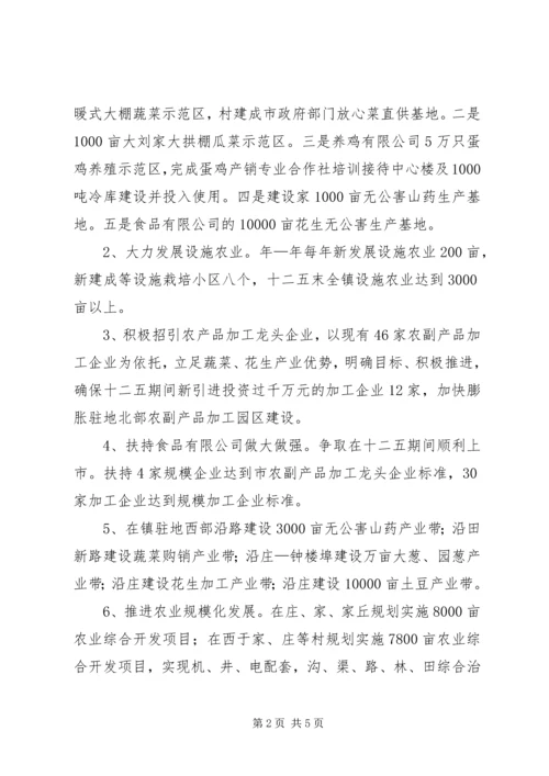 镇委办现代农业示范区建设方案.docx