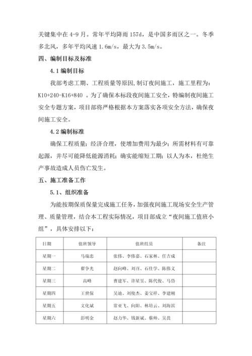 夜间综合标准施工专业方案.docx