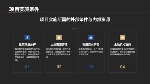 黑色商务风房地产项目启动汇报PPT模板