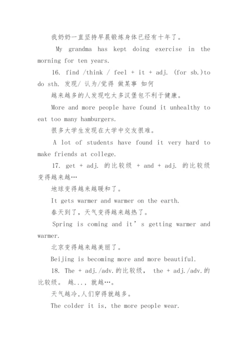 初中英语动词时态归纳总结.docx