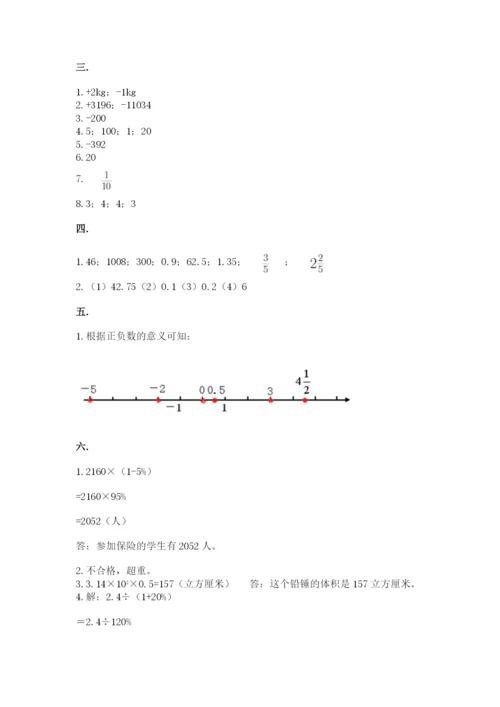 四川省【小升初】2023年小升初数学试卷（名师推荐）.docx