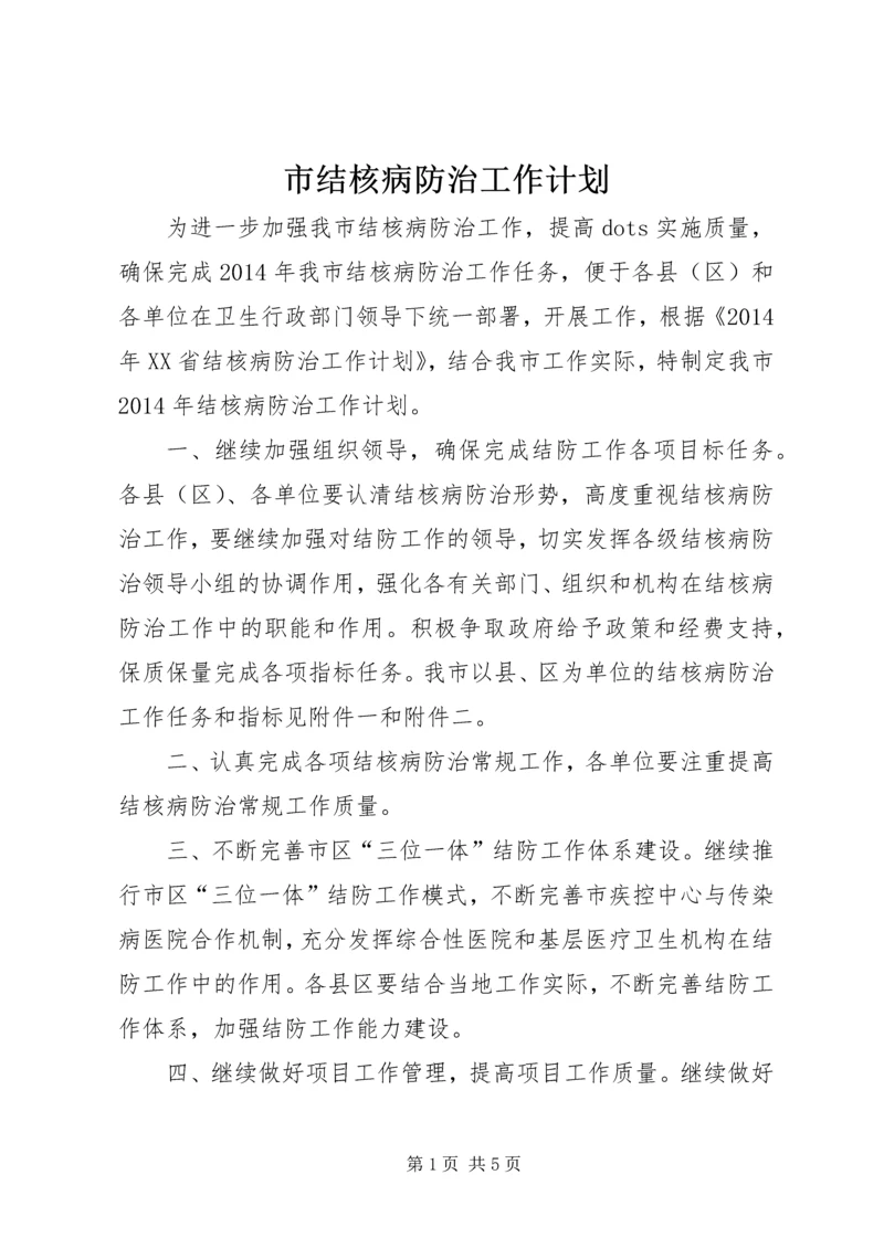 市结核病防治工作计划 (2).docx