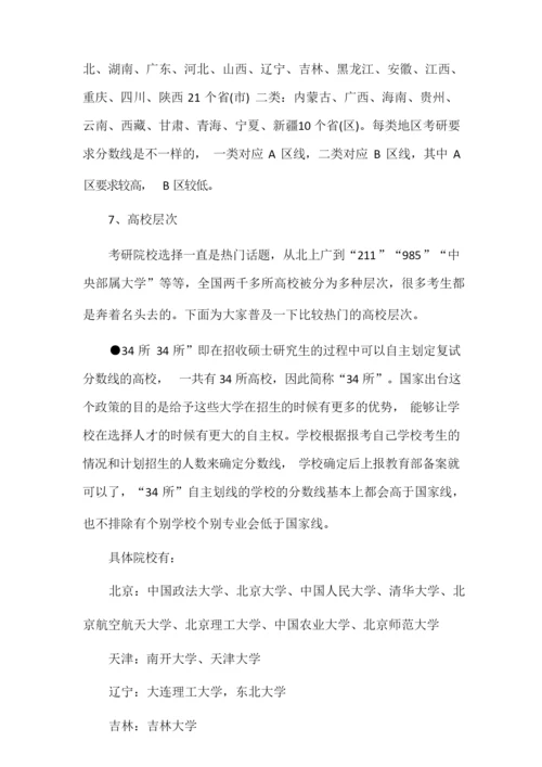 考研新手需了解的考研常识盘点.docx