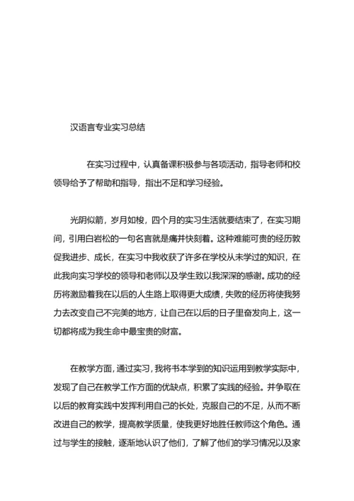 汉语言文学专业实习总结.docx