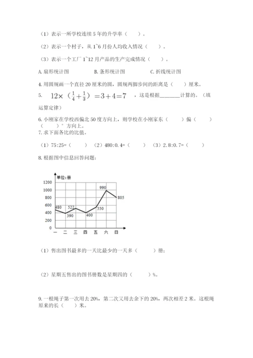 2022年人教版六年级上册数学期末测试卷附参考答案（典型题）.docx