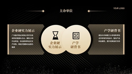 黑金简约风招商发布会PPT模板