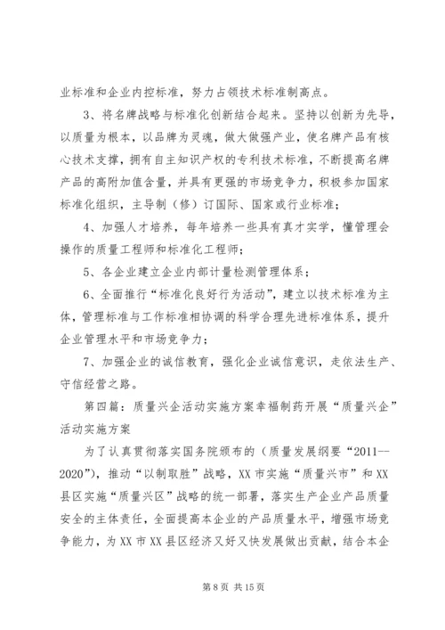 质量兴企工作实施方案.docx