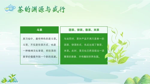 中国茶叶的起源和历史茶文化茶叶PPT课件中国传统文化