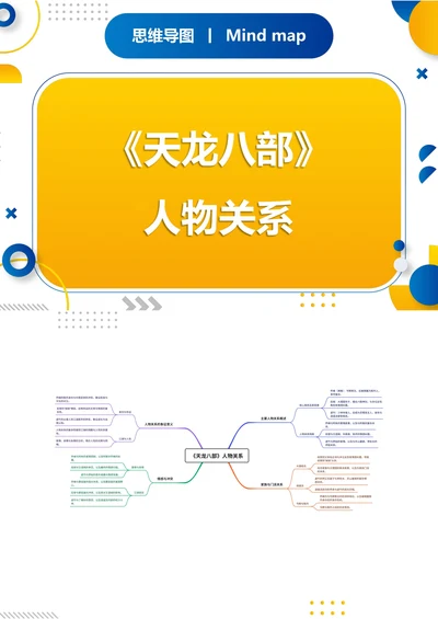 《天龙八部》人物关系思维导图