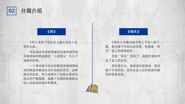 蓝色简约复古呐喊读书分享PPT